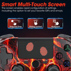 citnh Wireless Controller for PS4.compatible with ps4/slim/pro and windows pc 6-Axis Gyro/Multi Touch Pad/3.5mm Audio Jack/800mAh Battery and Speaker (Magma Red)