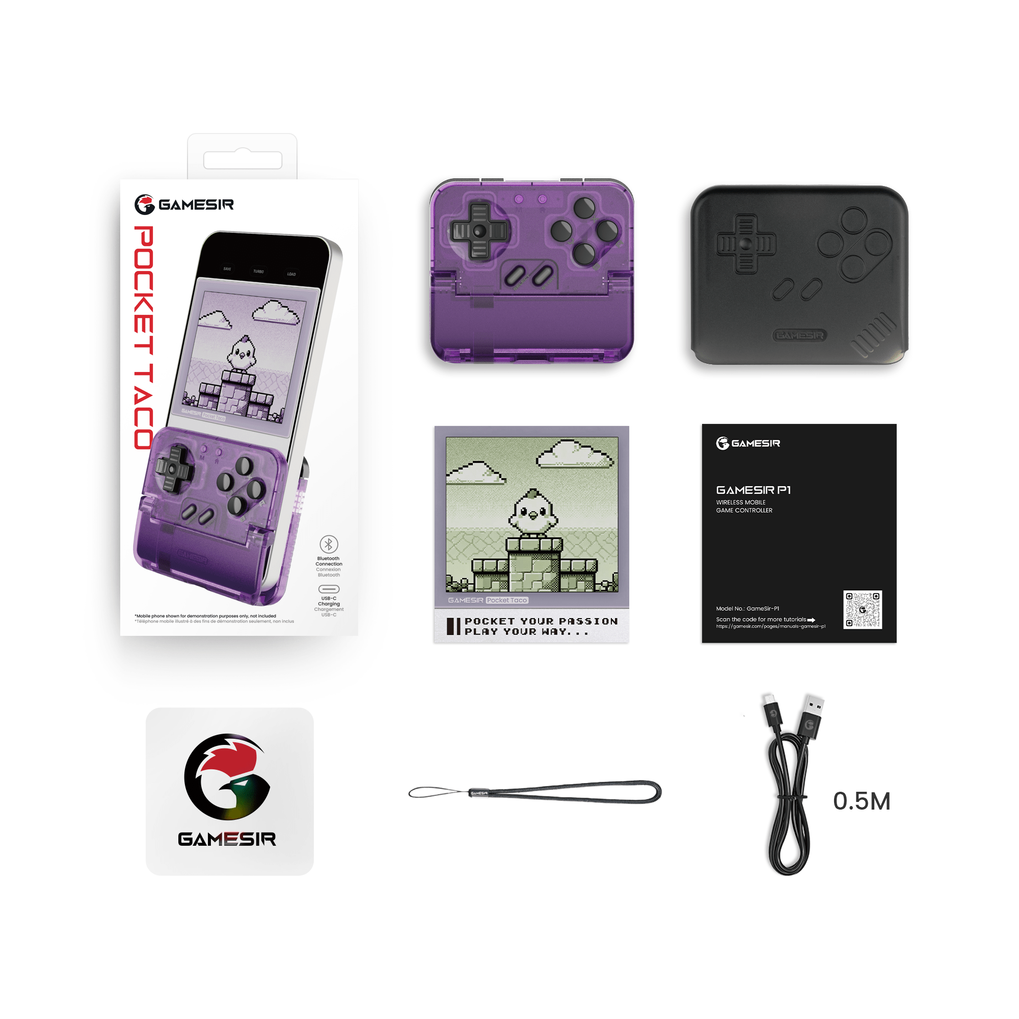 GameSir Pocket Taco -Voltage Purple